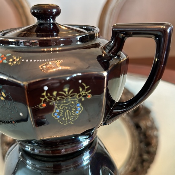 Vintage Personal Size Brown Betty Teapot Made in Japan - Picture 4 of 10